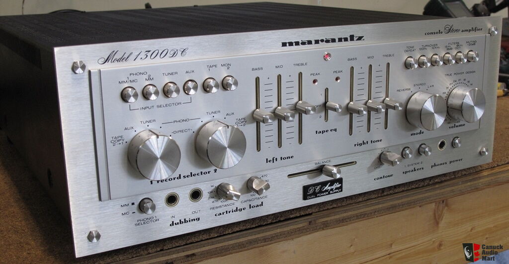 Ampli Stéréo Vintage Marantz 1300 DC - Contrôlé Et Révisé - Avec Boîtier Bois Neuf
