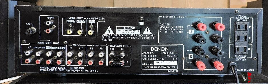 Denon PMA-500v iNTEGRATED Amplifier Photo #1546993 - US Audio Mart