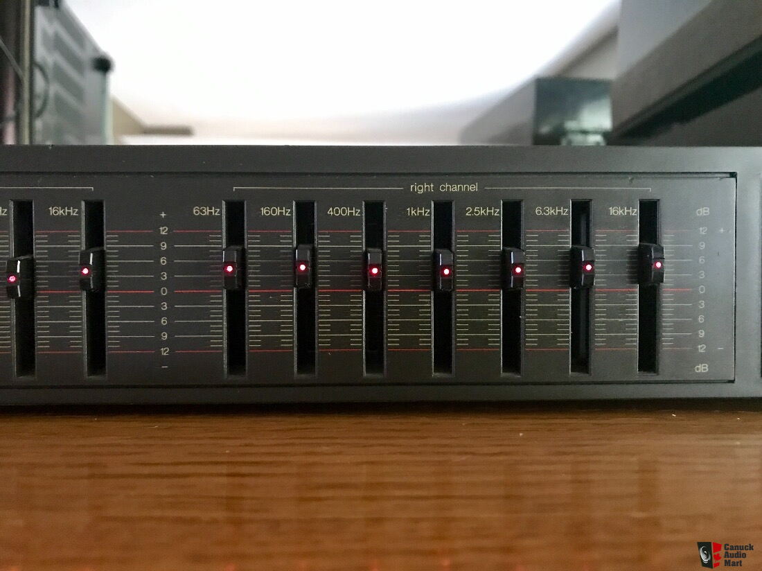 1987 Technics SH-8016 stereo Graphic Equalizer. 7 Band works A1 