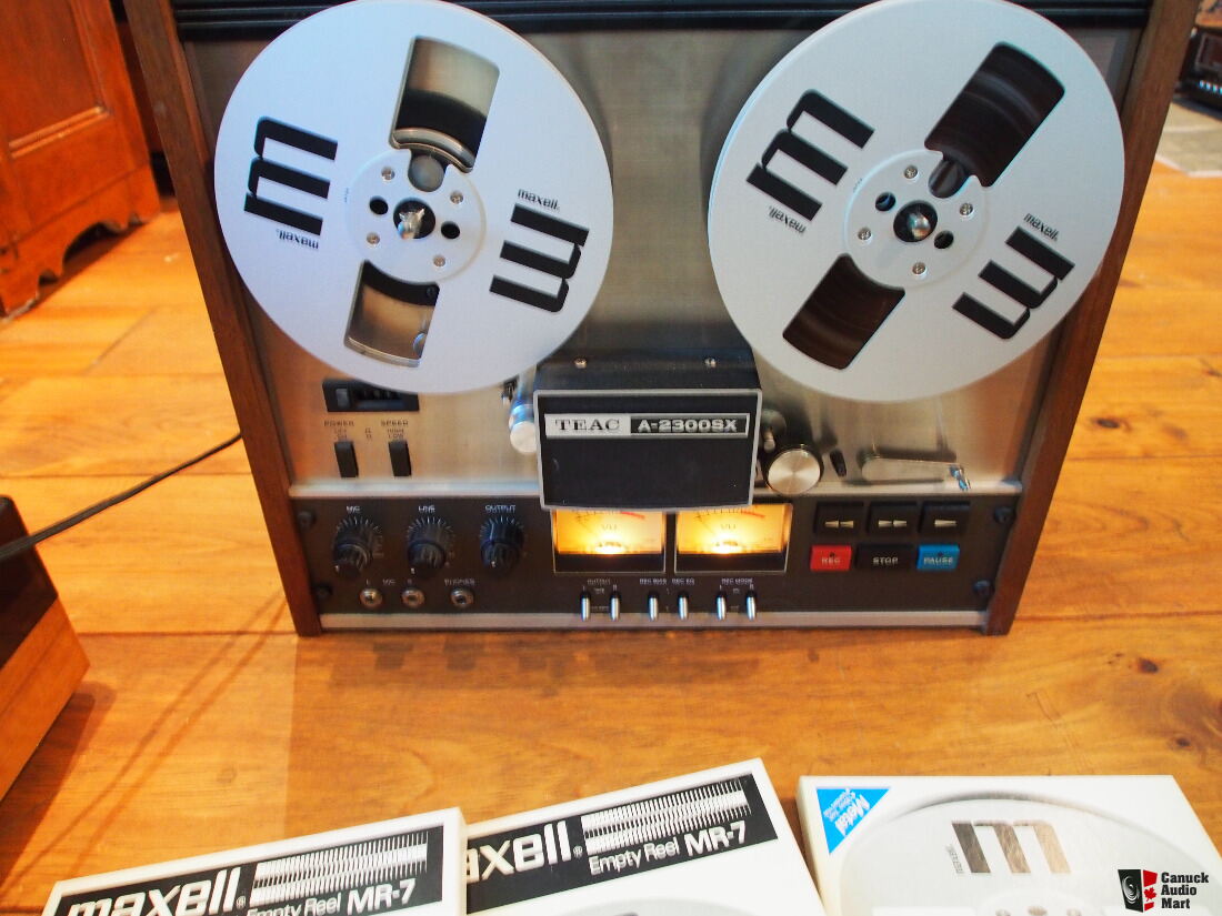 reel to reel TEAC A-2300SX with 4 metal maxell MR-7 For Sale - Canuck Audio  Mart