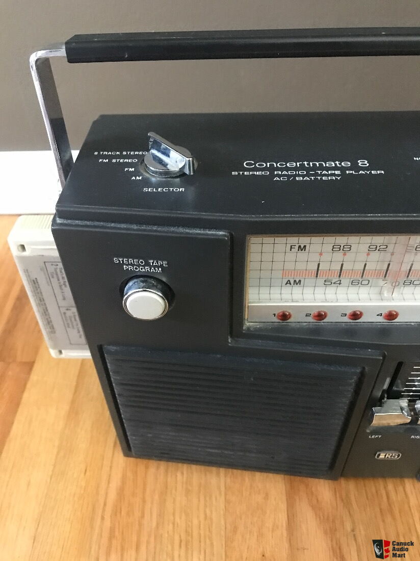 Realistic Concermate 8 stereo Radio 8 track Player =price includes ...