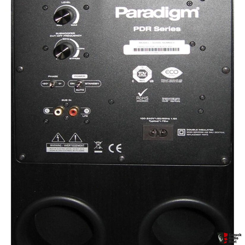 Paradigm clearance pdr 100