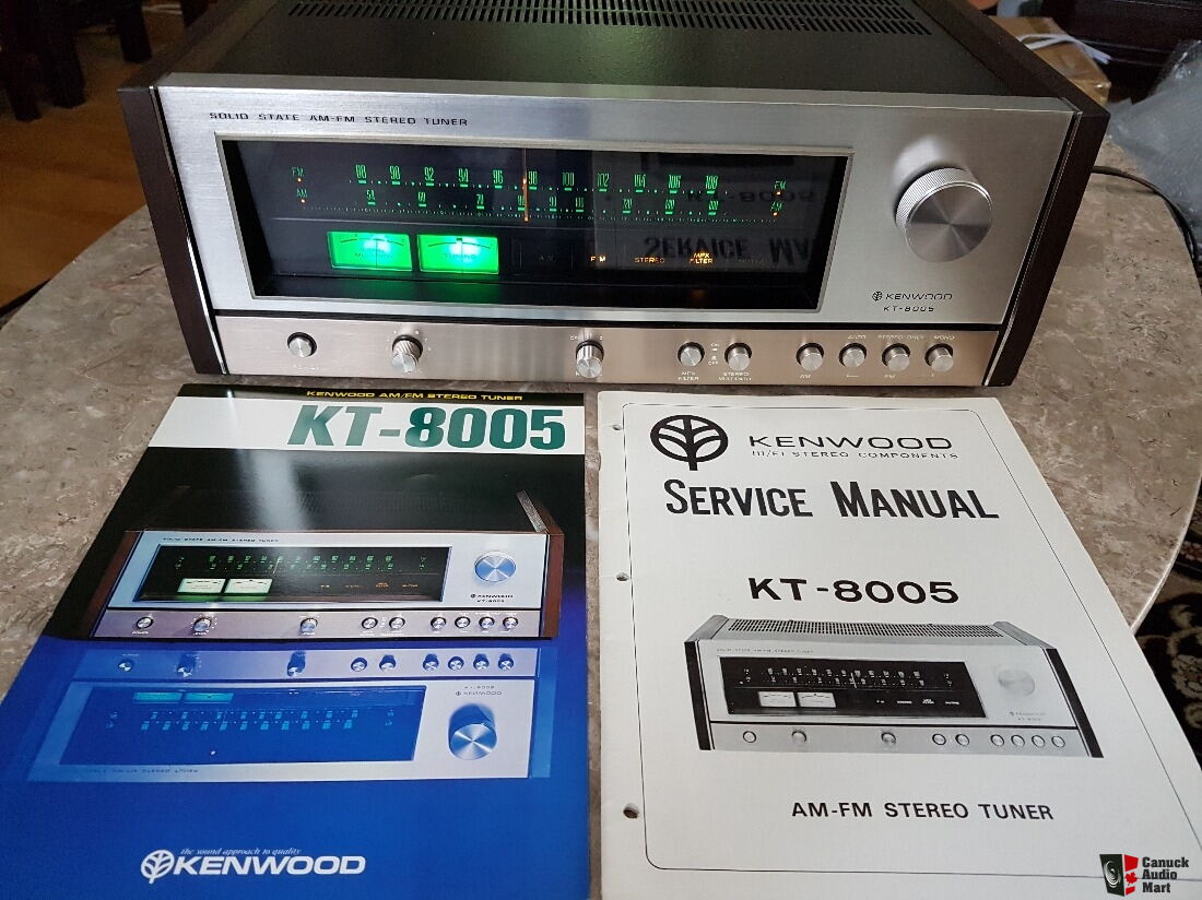 Kenwood KT-8005 AM FM Super Tuner 1973 Complete with Service