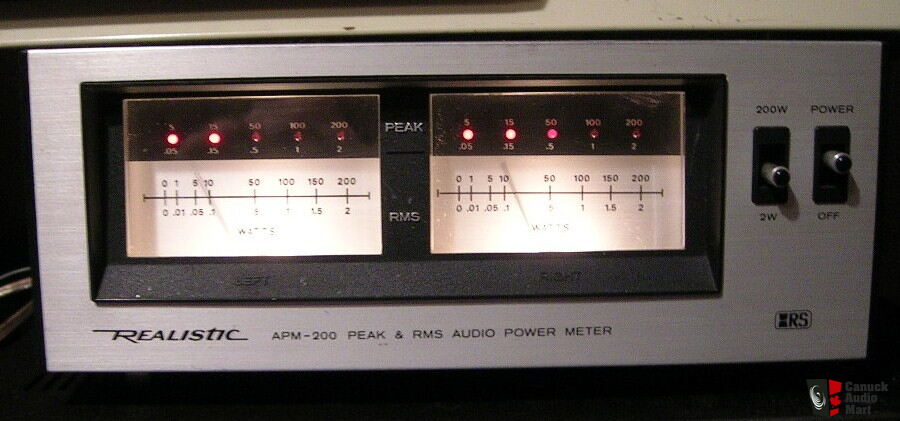 Realistic APM 200 power meter VU meters Photo 162666 US Audio