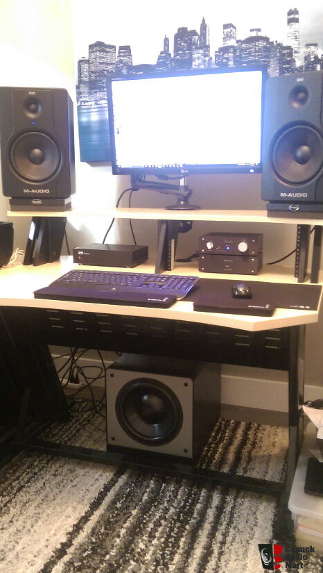 M-Audio BX8 D2 Studio Monitors & Auralex ProPad Monitor Isolation