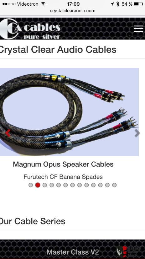 Crystal Clear Audio Cables Magnum Opus 100 Silver Photo 1638532