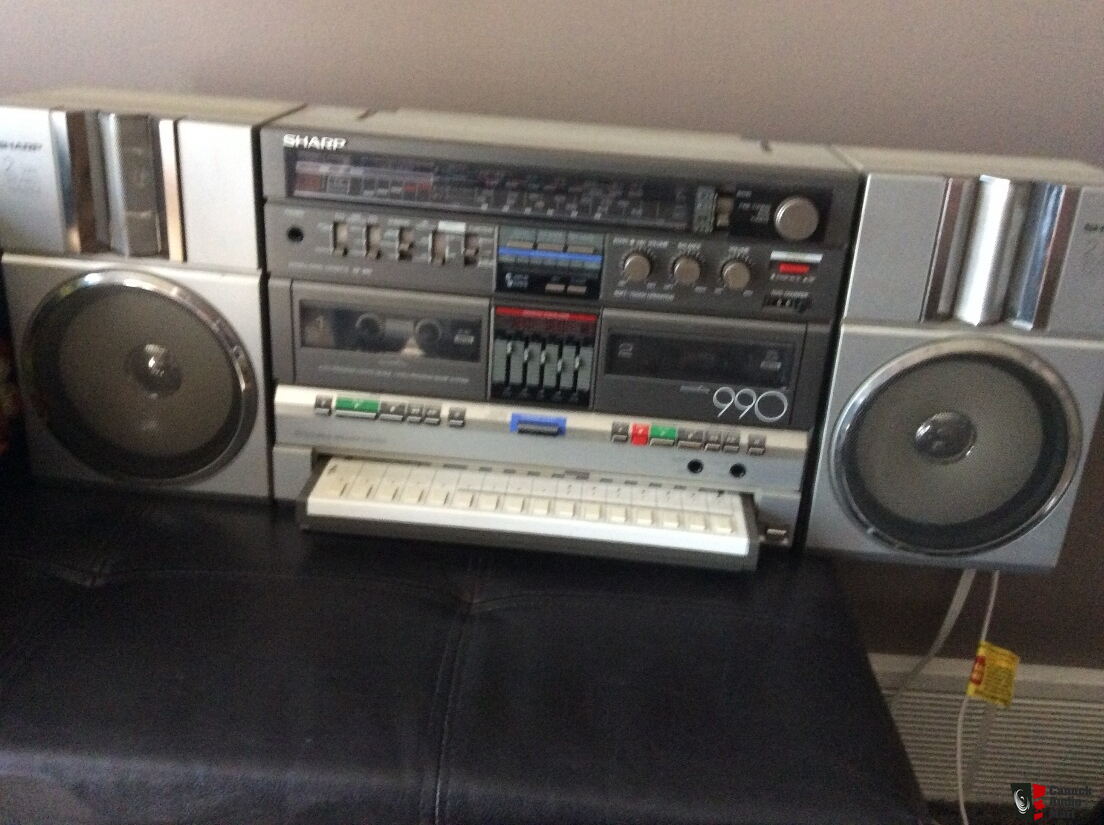 Vintage Sharp 990 boom box with music processor key board Photo ...