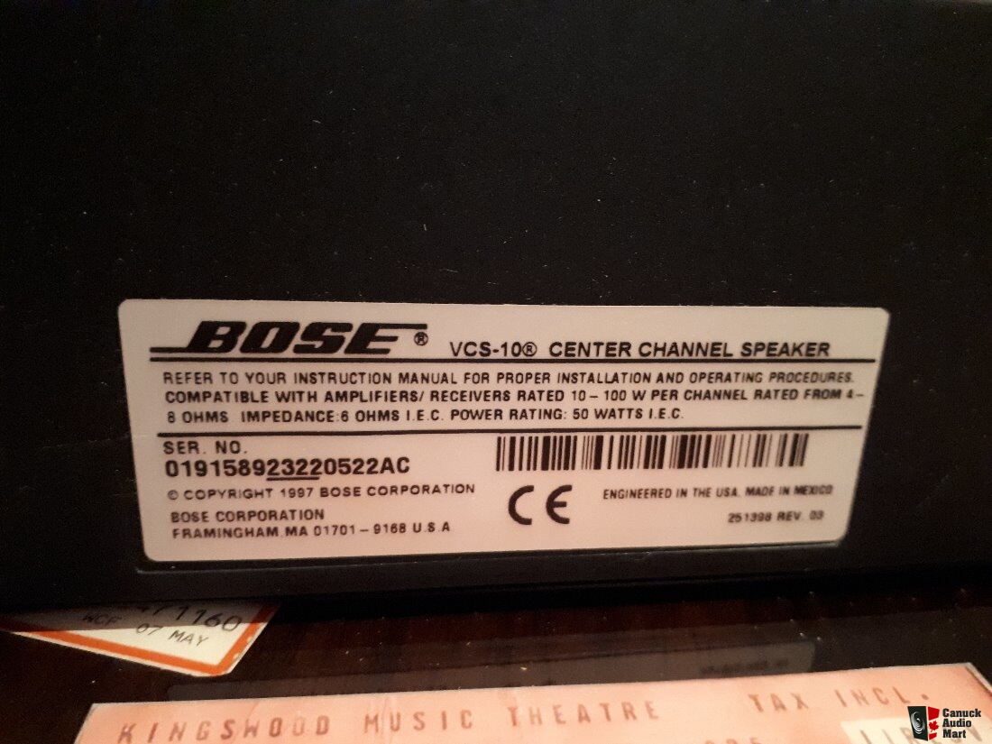 Bose clearance vcs 100