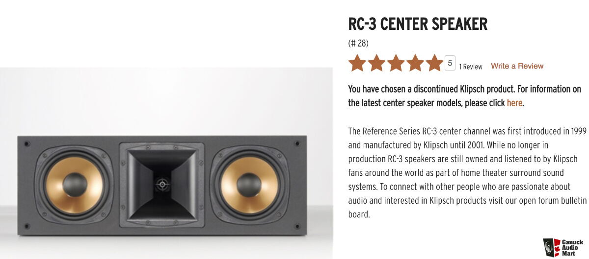 Klipsch rc3 sales