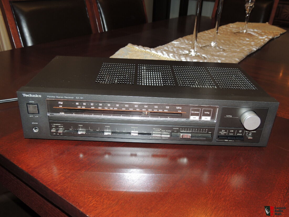 Technics SA-121 AM/FM Analog Stereo Receiver- 50 Watts/ch, Phono In ...