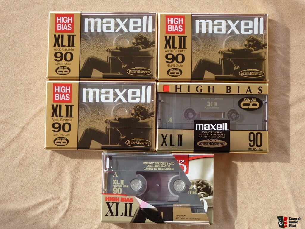 5 Maxell XLII 90 High Bias (Type II) Cassette Tapes NOS - Sale Pending  Photo #1726033 - US Audio Mart