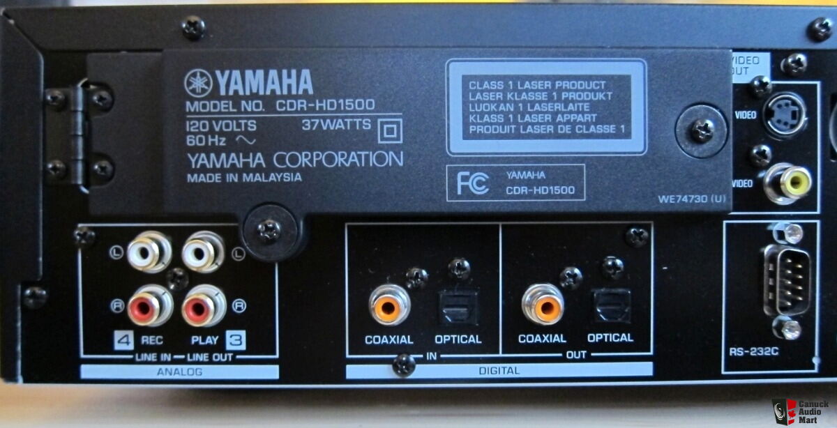 Yamaha CDR-HD1500 Mastering Quality Hi-End CD Recorder CD Player
