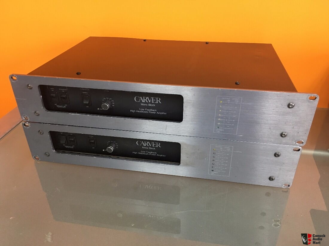 Rare Carver Mono Block Low Feedback High Headroom Power Amplifier
