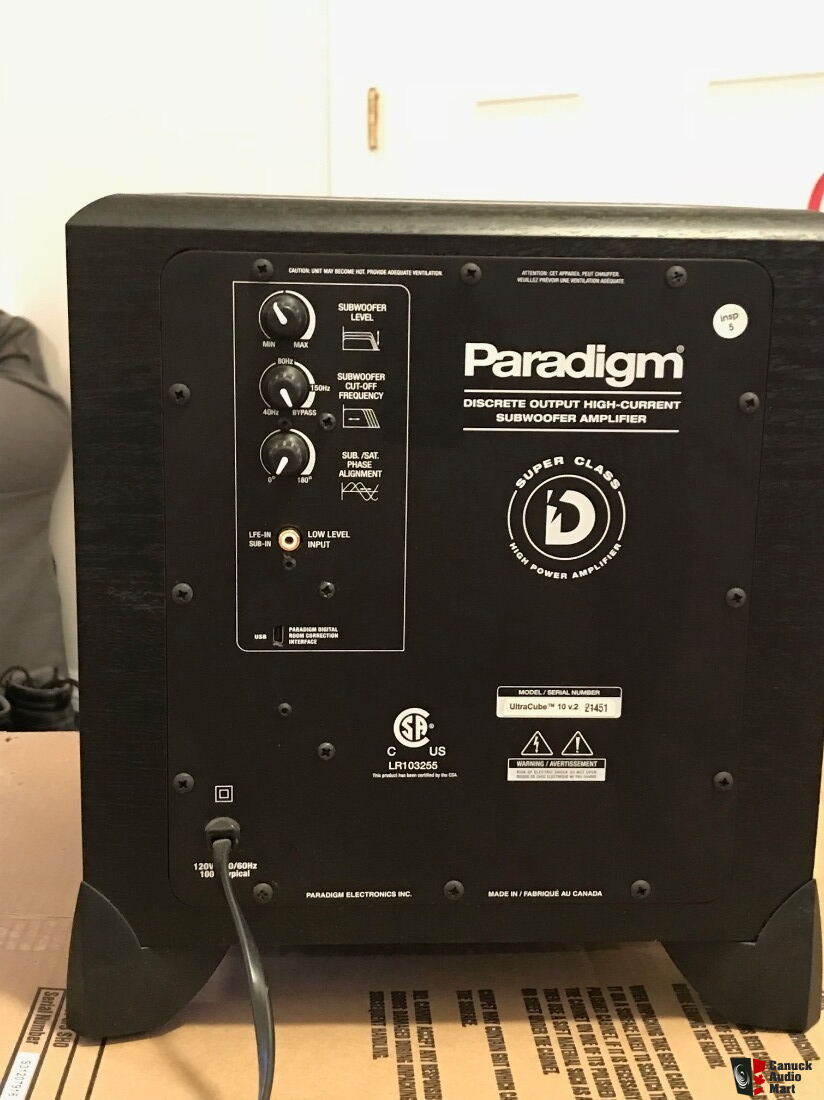 paradigm ultracube 10 v2