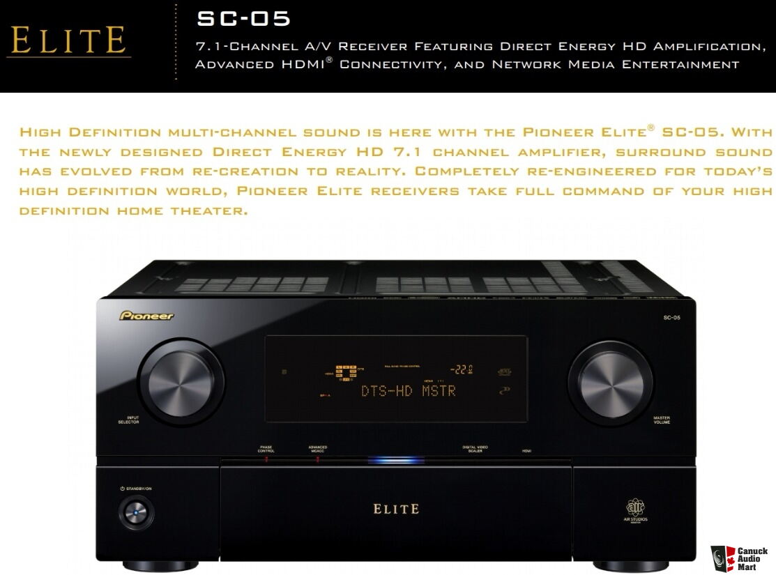 Pioneer Elite 7 1 Av Receiver Sc 05 In Excellent Condition Except Dsp Board Photo Us Audio Mart