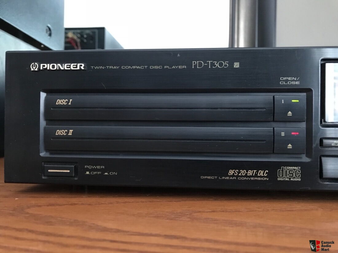 1990 Pioneer PD-T305 Twin tray dual CD player Japan Crafted