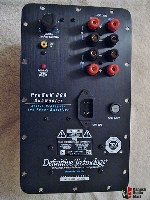 Definitive technology 2024 amplifier repair