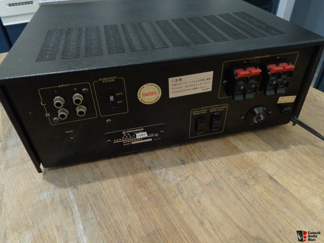 Vintage Pioneer SM-850 POWER Amp SPEC-1 SPEC-2 SPEC-4 FIT Photo