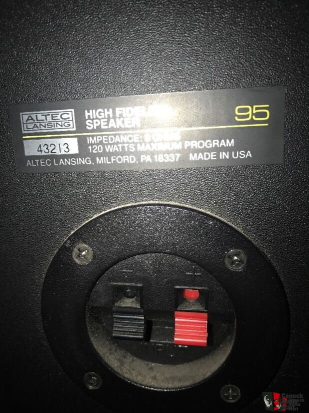 Altec lansing MODEL 95 Speakers Photo #1764306 - US Audio Mart