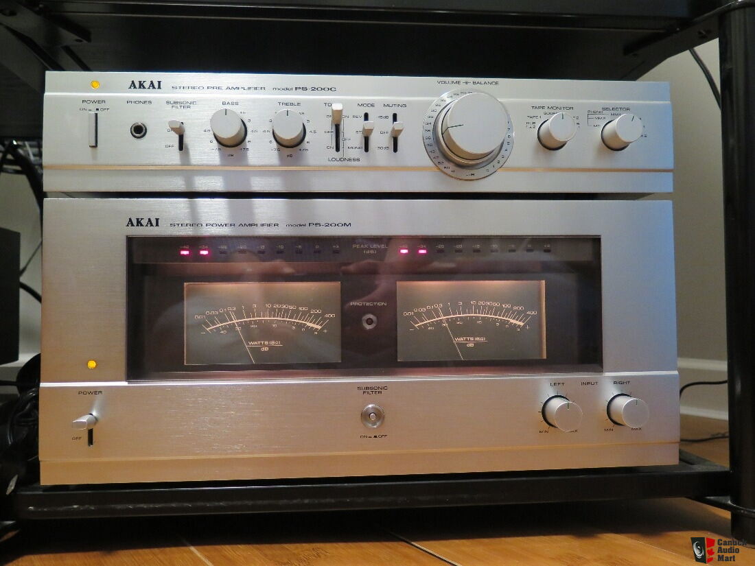 Akai PS-120M Amplifier, Akai PS-200C Pre. Amp., Akai AT-2400 AM Photo  #1285560 - US Audio Mart