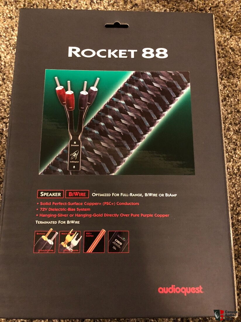 Pair of AudioQuest Rocket 88 Speaker Cable - 16-foot single bi