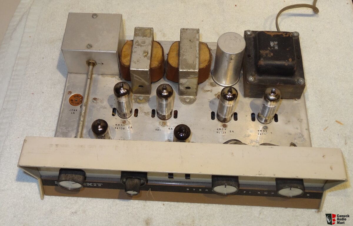 Heathkit AA32 stereo tube integrated amplifier ECL86 push pull Photo ...