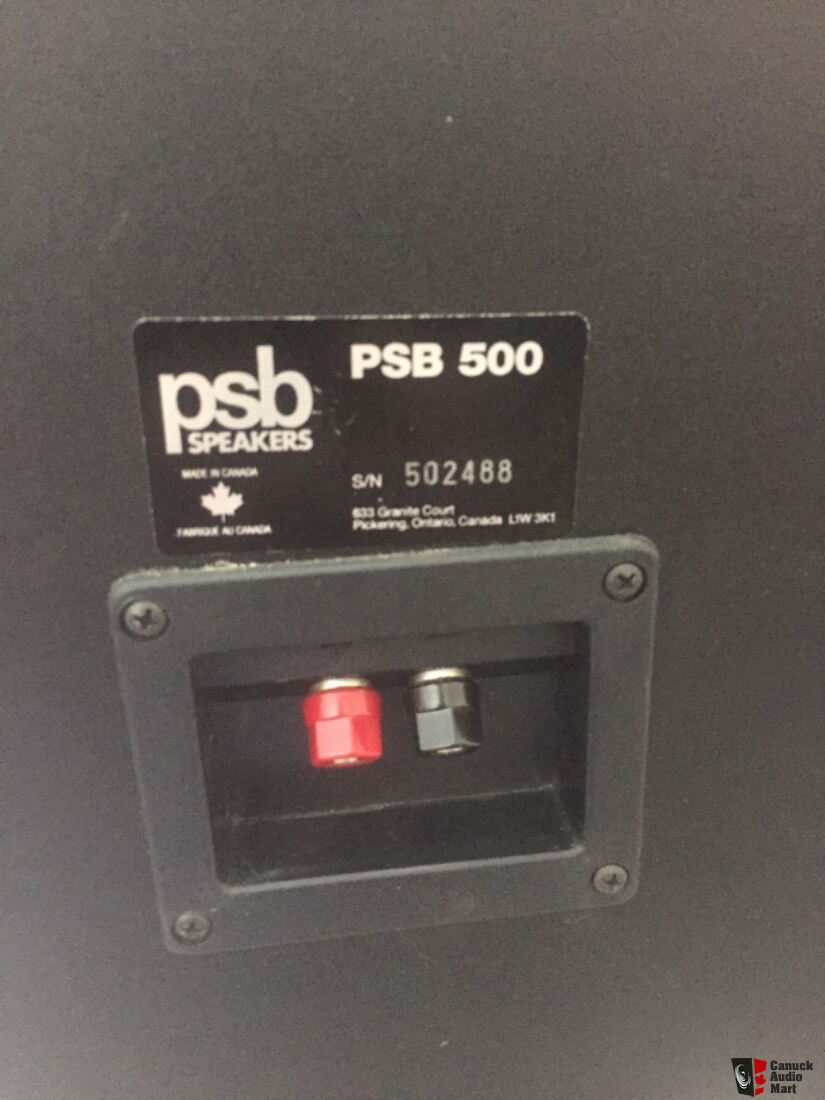 PSB 500 speakers with stands - MINT 