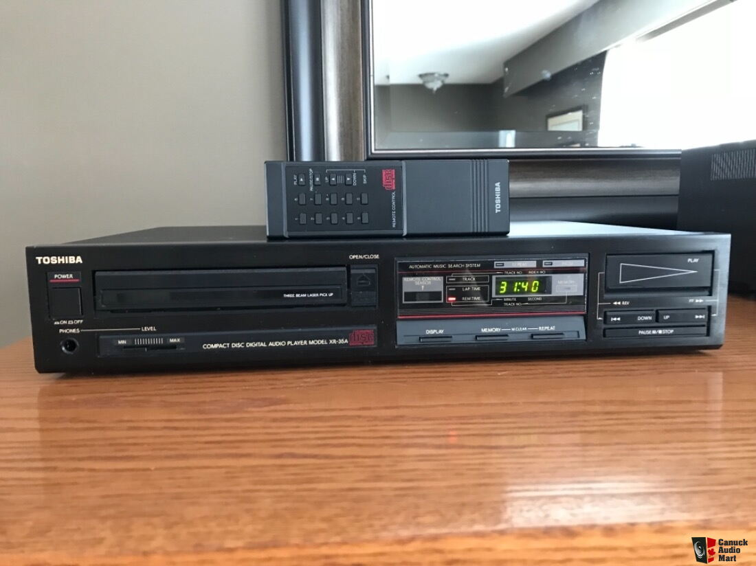 1985 Toshiba XR-35A Single CD player transport w/original remote For ...