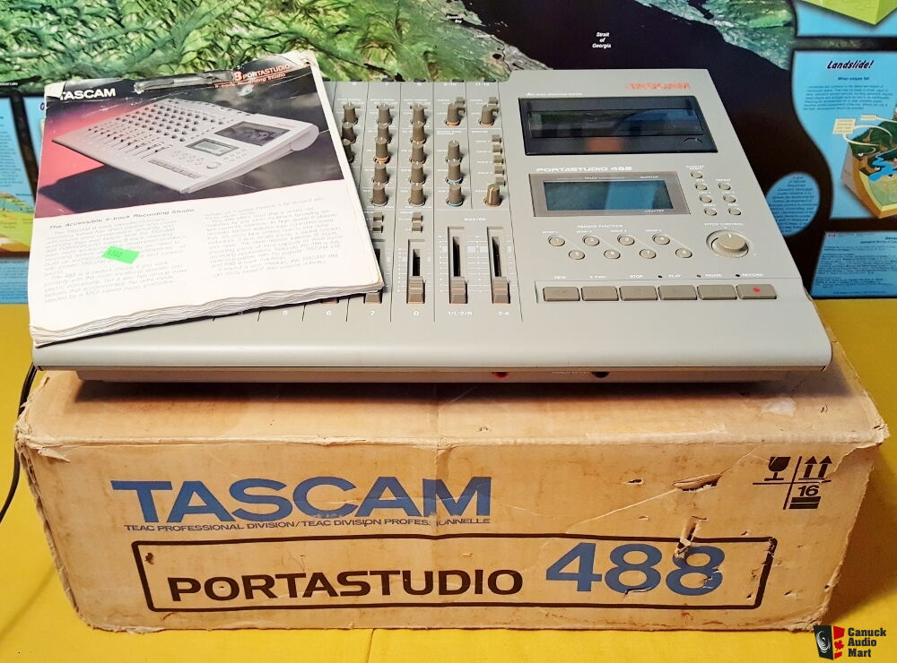 Tascam Portastudio 488 Vintage 8-Track Audio Mixer Cassette Tape ...