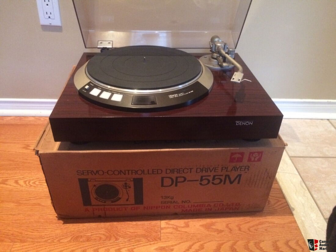 Denon DP-55M Direct Drive Quartz Lock turntable with original box