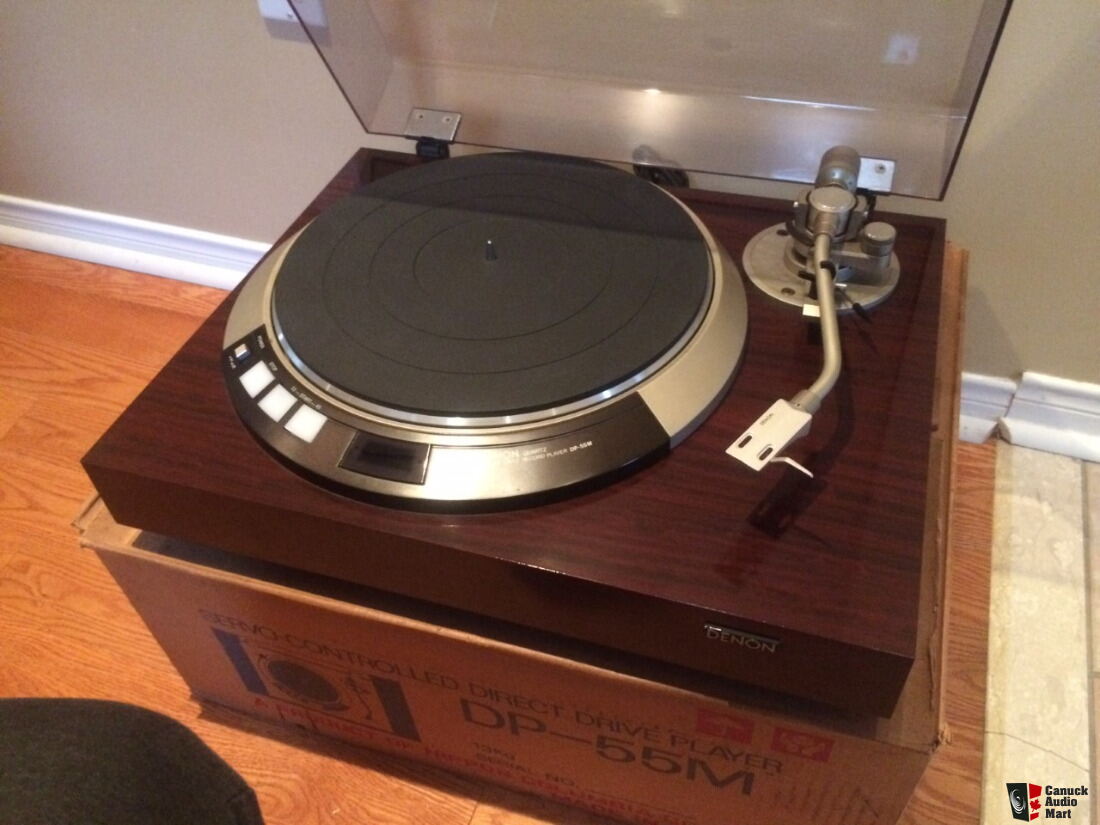 Denon DP-55M Direct Drive Quartz Lock turntable with original box