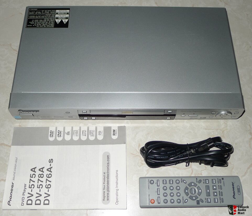 Pioneer DV-578A DVD-Audio/Video, SACD, (DTS) CD Player with
