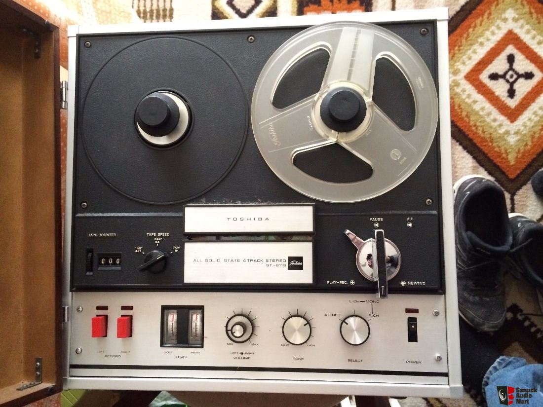 Vintage Toshiba GT-811S Portable Reel to Reel Tape Recorder $40 OBO ...