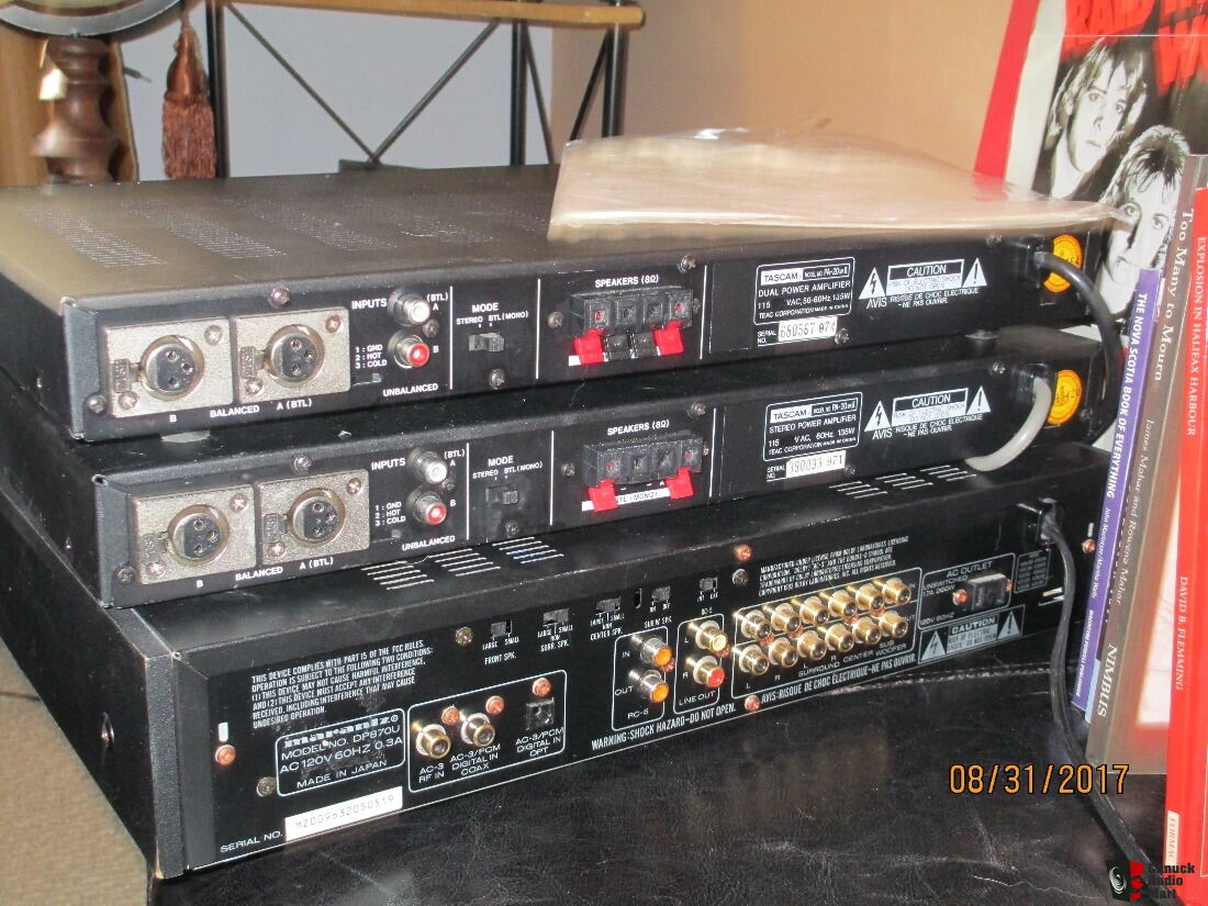 SOLD,SOLD, Tascam PA-20 mkii mono blocks or stereo amps + free