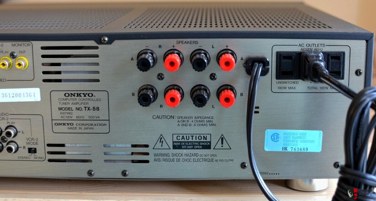 Onkyo Integra TX-88 Stereo Receiver 12.5 KG Manual Box Remote Photo