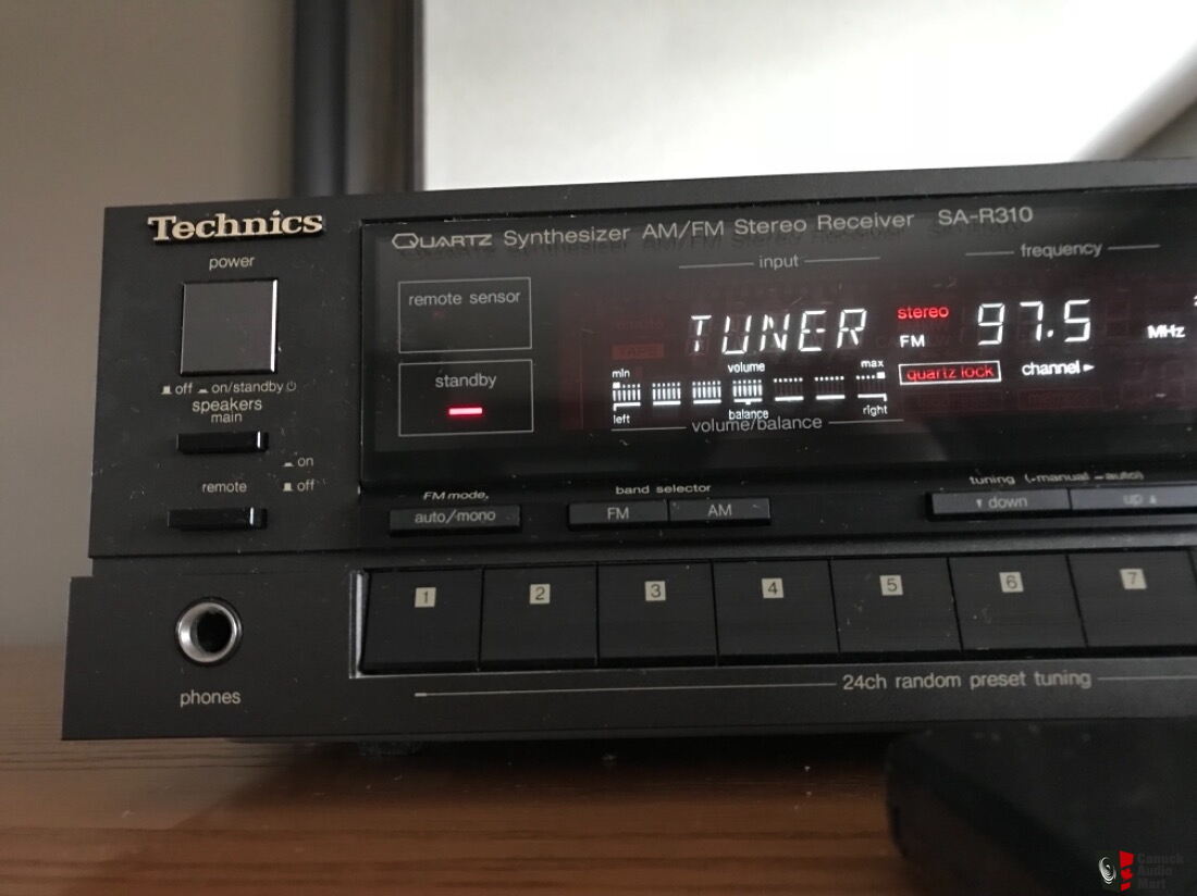 Serviced 1987 Technics SA-R310 Receiver Original Remote Japan