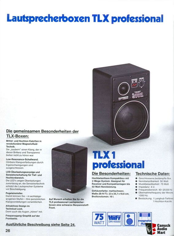 Telefunken TLX 1 Professional Speakers Photo #188083 - Canuck