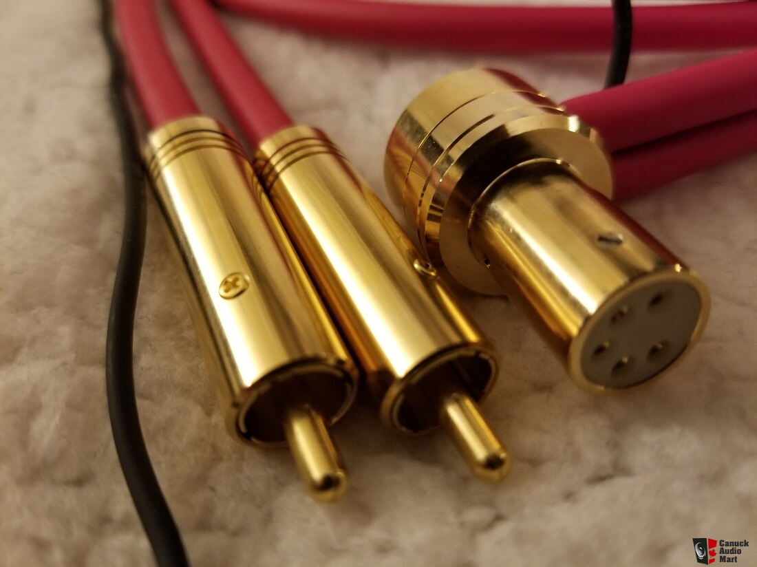 JAC-502 Jelco high grade tonearm cable (90º DIN connector & RCA
