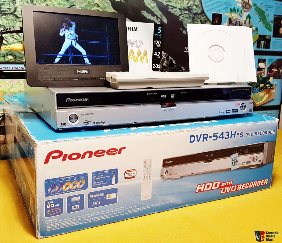 Pioneer DVR 543H S HDD DVD Hard Drive Recorder Remote Extras EXCELLENT pioneer-dvr-543h-s-hdd-dvd-hard-drive-recorder-remote-extras-excellent
