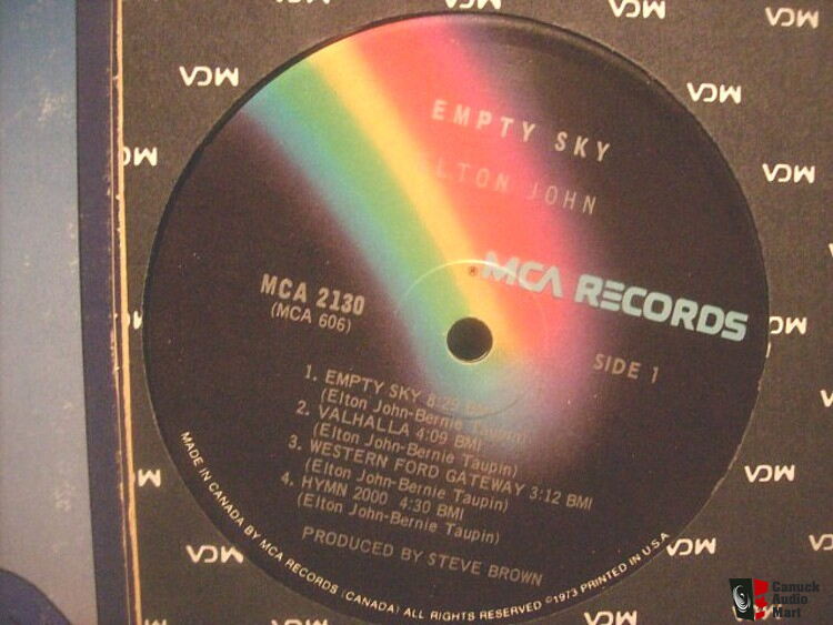 Elton John 1969 1st Lp Empty Sky Canadian Gatefold Rare Photo Canuck Audio Mart