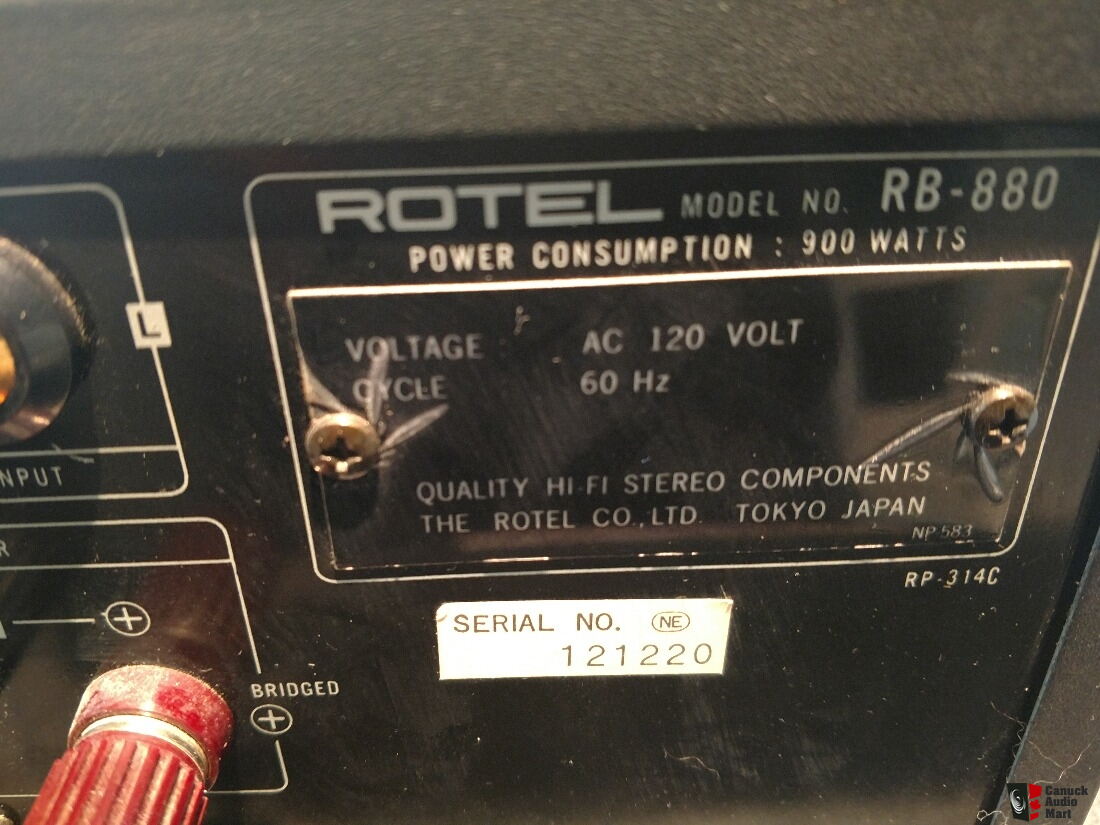 ULTRA RARE Rotel RB-880 POWER Amp Photo #1926578 - UK Audio Mart
