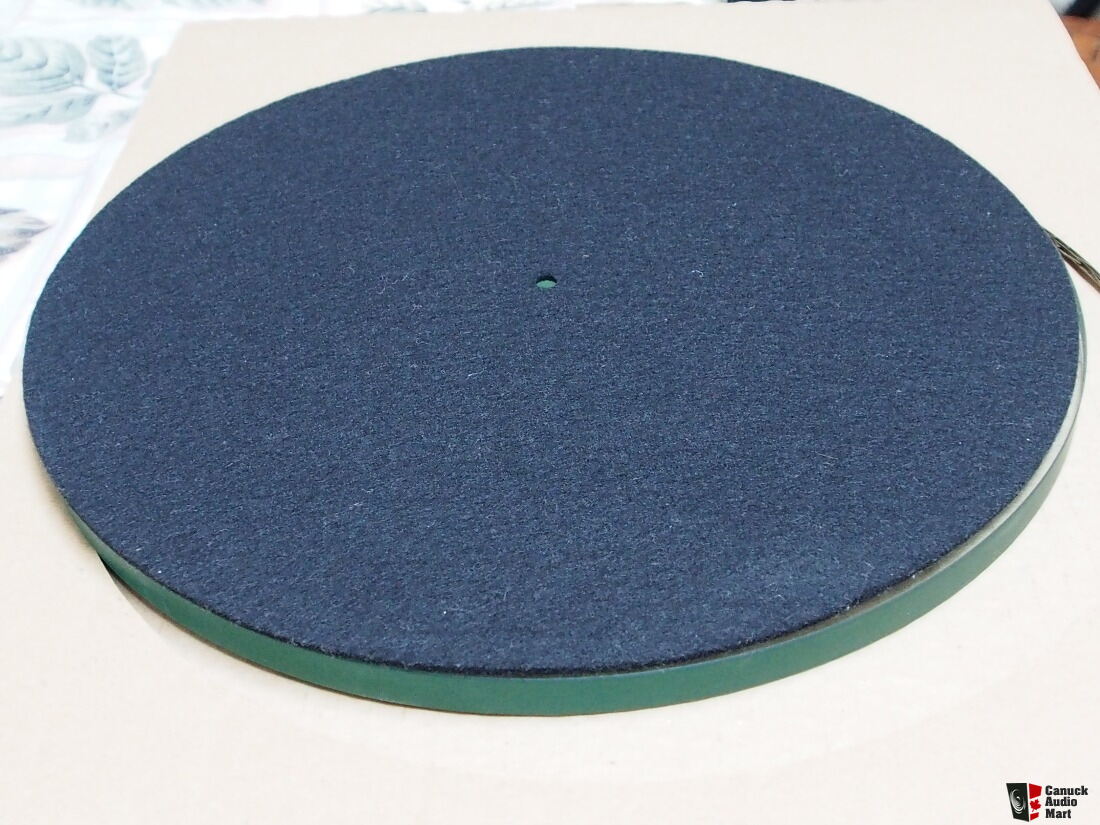 Rega Rp3 Rega Glass Platter And Wool Turntable Mat Combo Photo