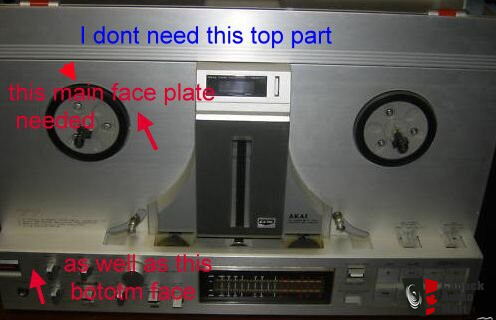 Wanted: Dust cover for AKAI GX 77 Reel to reel (silver) and / or both face  plates Photo #195895 - Canuck Audio Mart