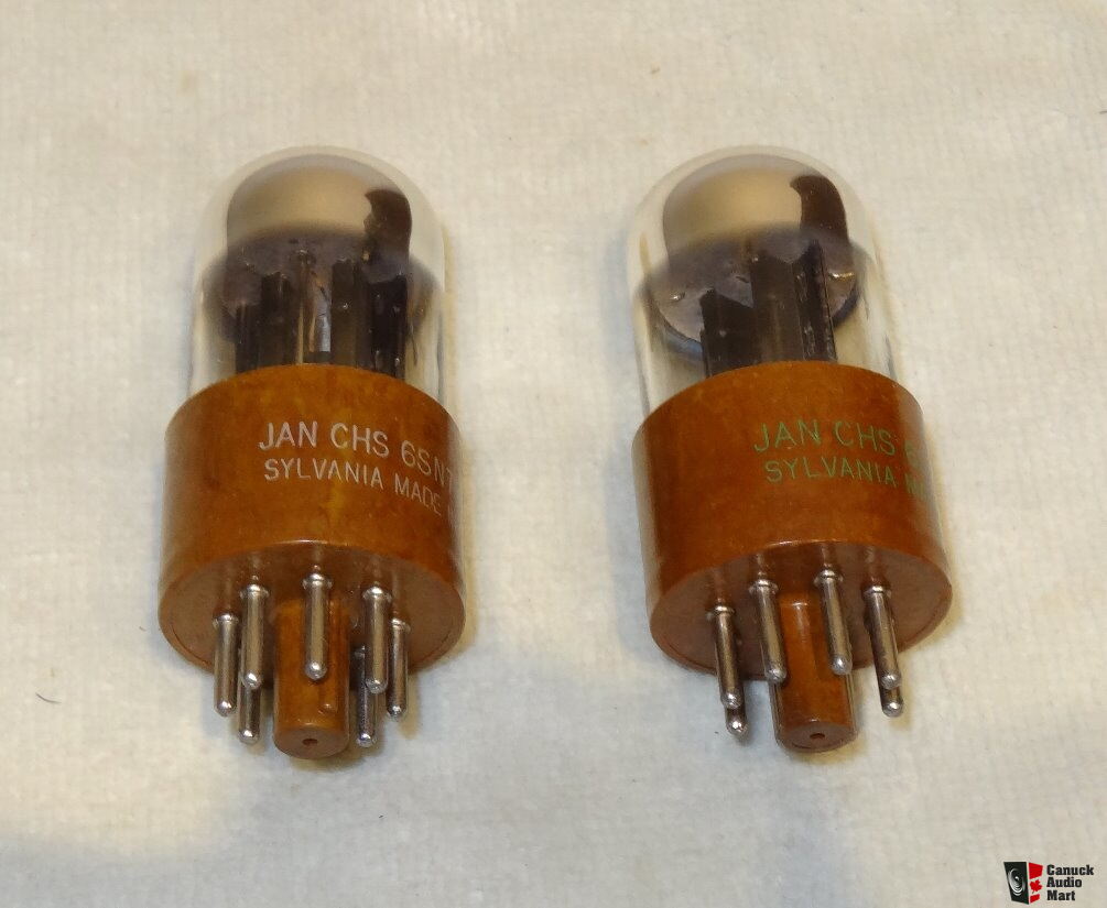 Sylvania JAN 6SN7 WGT brown base tubes Photo #1986055 - Canuck Audio Mart