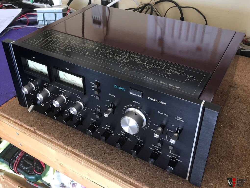 Sansui BA5000 Amplifier with matching CA3000 Pre Amp,Fully Restored! **SOLD!