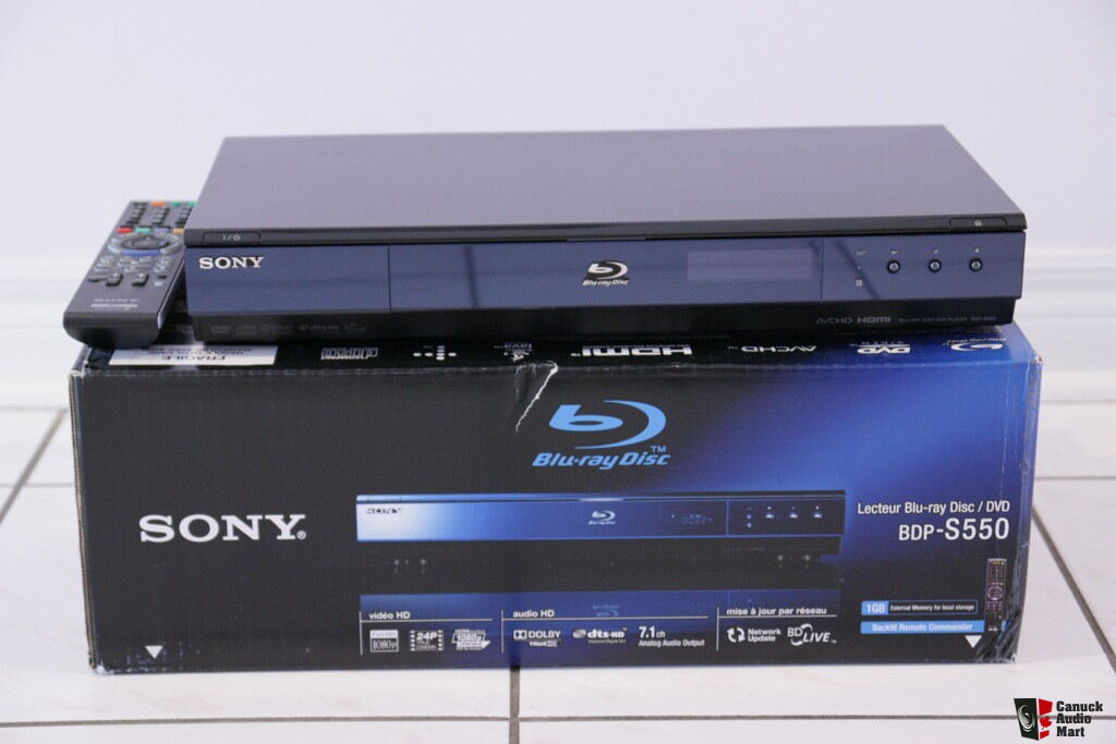 SONY BDP-S550 blu-ray player Photo #199228 - US Audio Mart