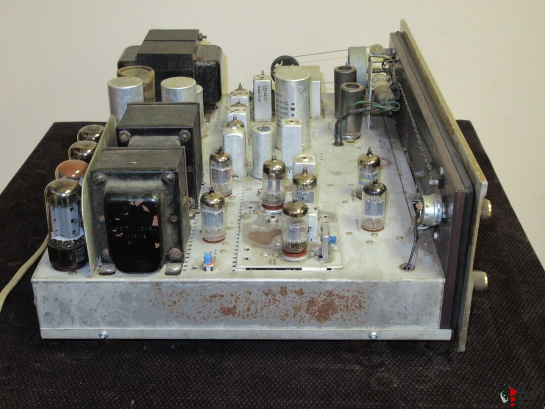 Fisher 500 B Stereo Vintage Tube Receiver Amplifier tuner Works