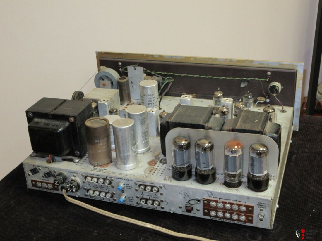 Fisher 500 B Stereo Vintage Tube Receiver Amplifier tuner Works