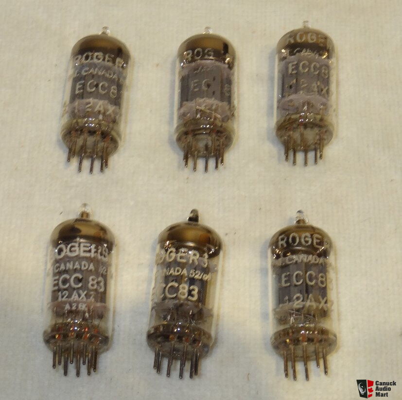 6 new Amperex Rogers 12AX7 ECC83 tubes for Marantz 7 or