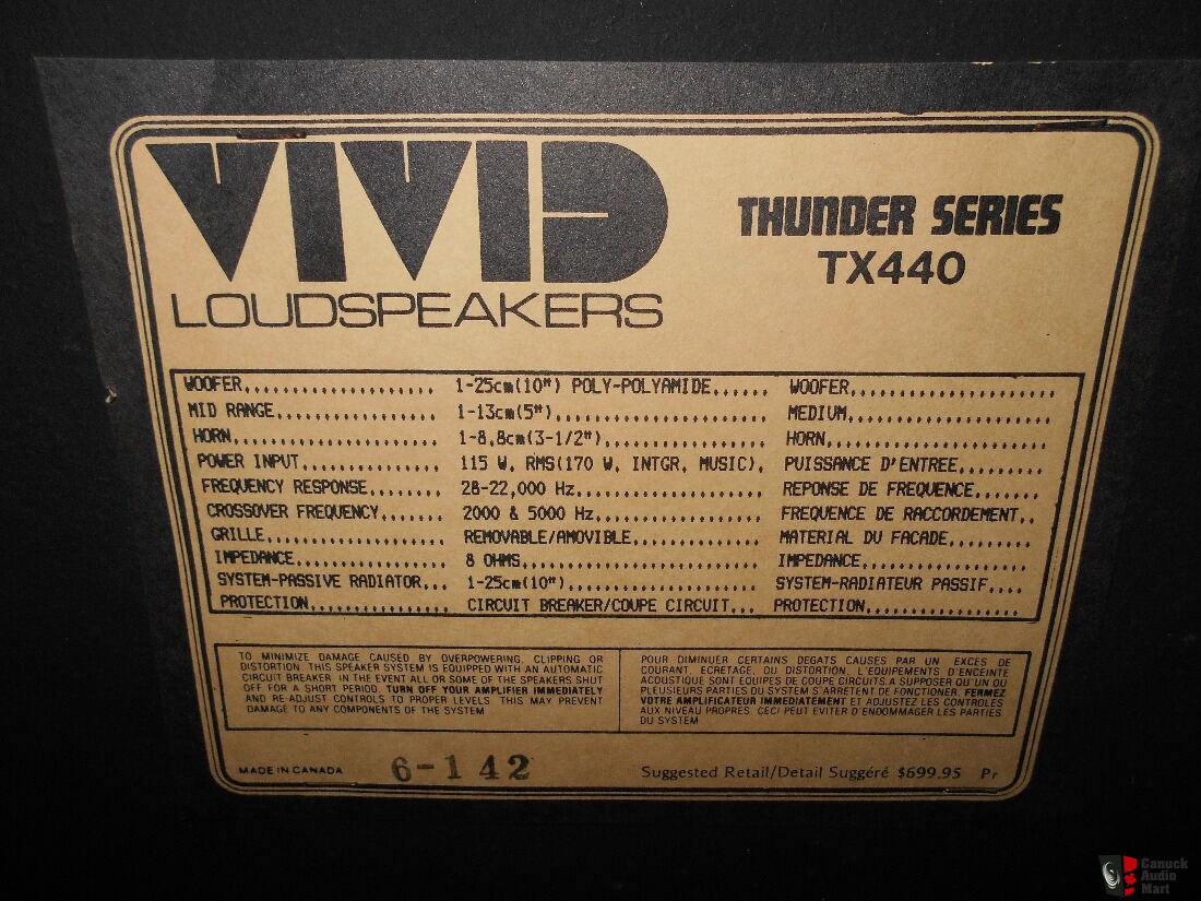 vivid thunder speakers